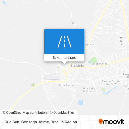 Rua Sen. Gonzaga Jaime map