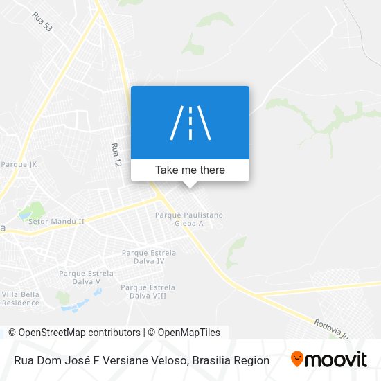 Rua Dom José F Versiane Veloso map