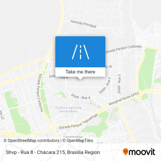 Shvp - Rua 8 - Chácara 215 map