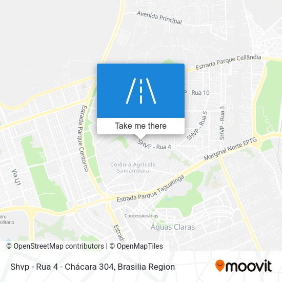 Shvp - Rua 4 - Chácara 304 map