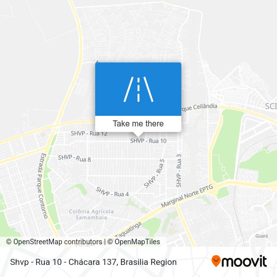 Shvp - Rua 10 - Chácara 137 map