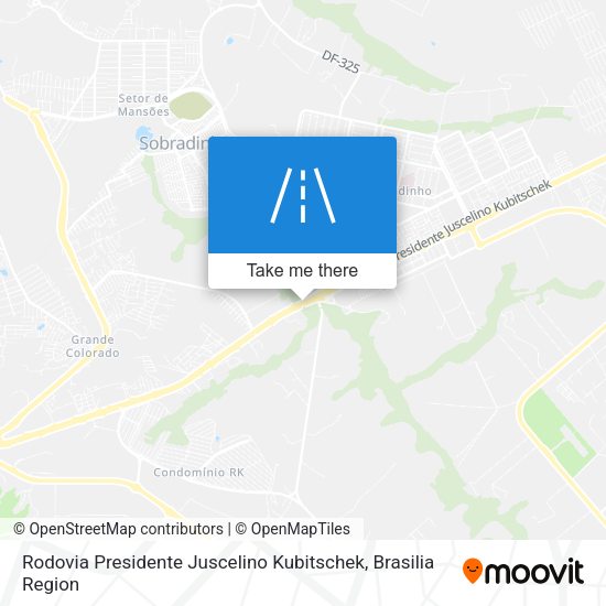 Rodovia Presidente Juscelino Kubitschek map