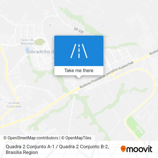 Quadra 2 Conjunto A-1 / Quadra 2 Conjunto B-2 map