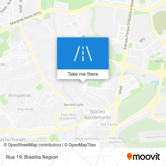 Rua 19 map