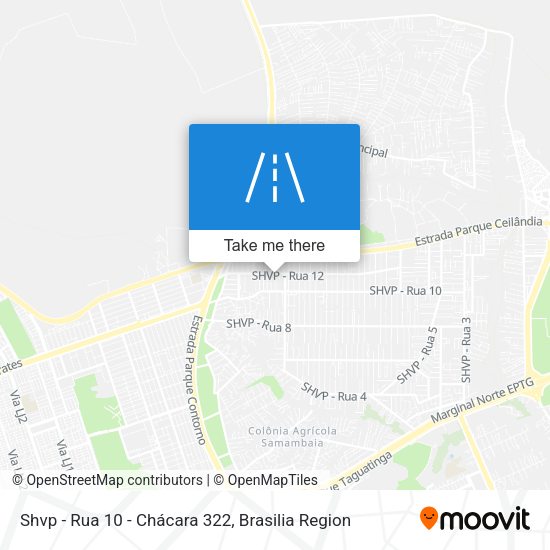 Shvp - Rua 10 - Chácara 322 map