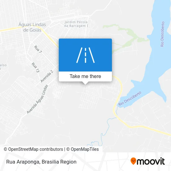 Rua Araponga map