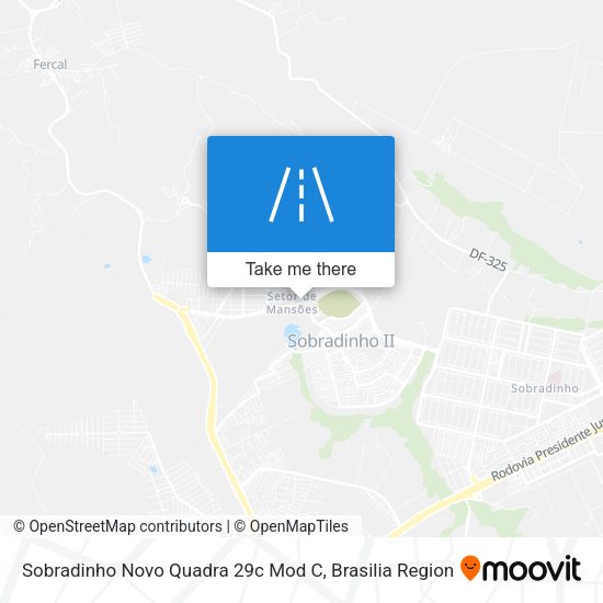 Sobradinho Novo Quadra 29c Mod C map
