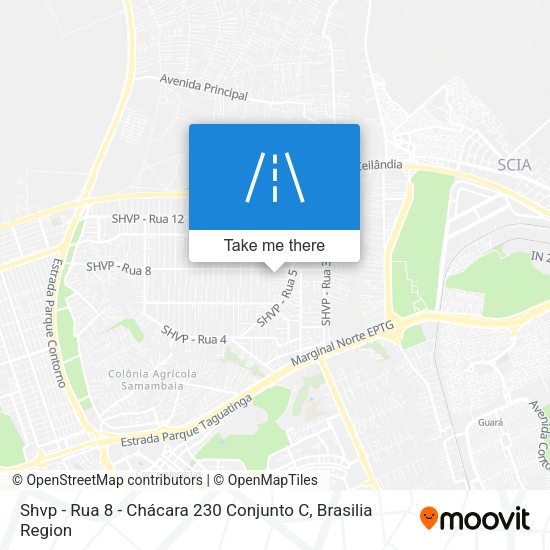 Shvp - Rua 8 - Chácara 230 Conjunto C map