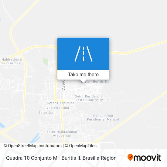 Quadra 10 Conjunto M - Buritis II map