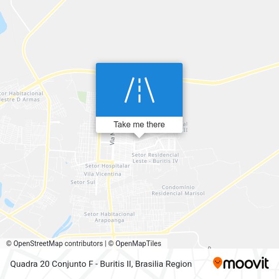 Quadra 20 Conjunto F - Buritis II map