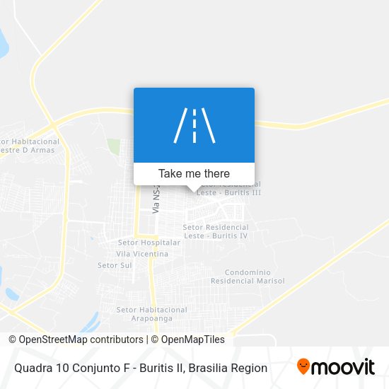 Quadra 10 Conjunto F - Buritis II map