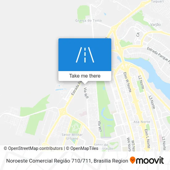 Noroeste Comercial Região 710 / 711 map
