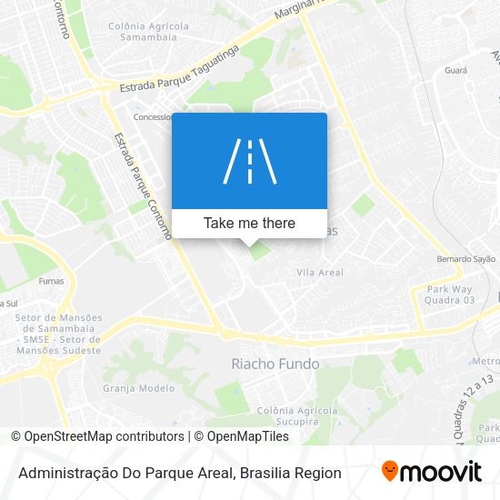 Administração Do Parque Areal map