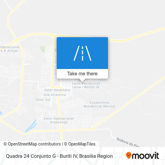 Quadra 24 Conjunto G - Buriti IV map