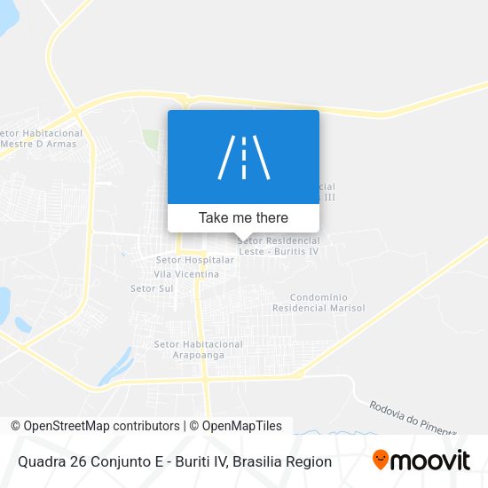 Quadra 26 Conjunto E - Buriti IV map