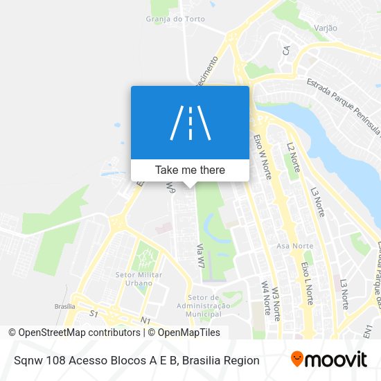 Sqnw 108 Acesso Blocos A E B map