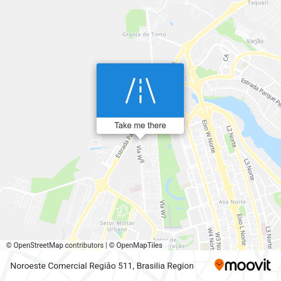 Noroeste Comercial Região 511 map
