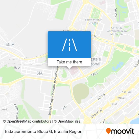 Estacionamento Bloco G map