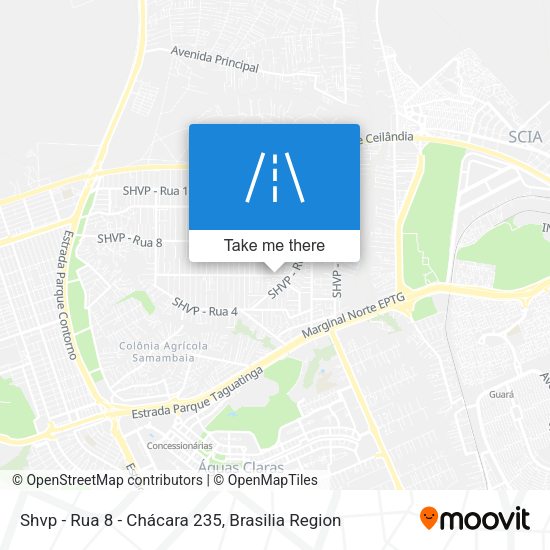 Shvp - Rua 8 - Chácara 235 map