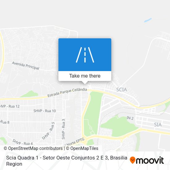 Scia Quadra 1 - Setor Oeste Conjuntos 2 E 3 map