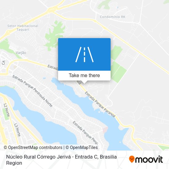Núcleo Rural Córrego Jerivá - Entrada C map