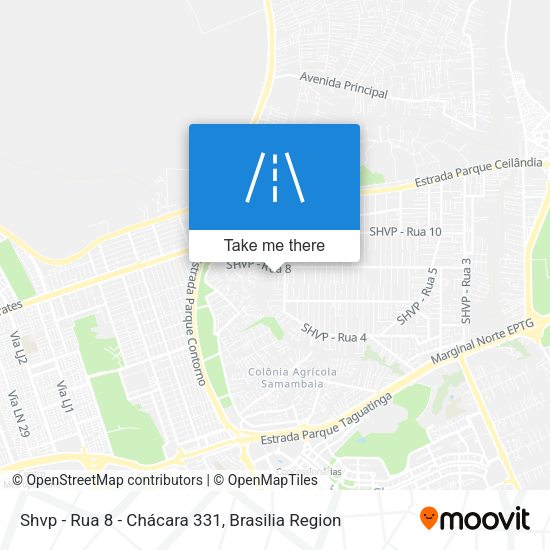 Shvp - Rua 8 - Chácara 331 map