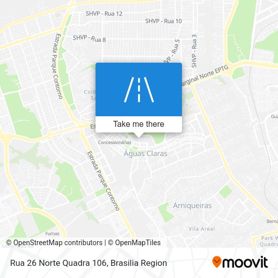 Rua 26 Norte Quadra 106 map
