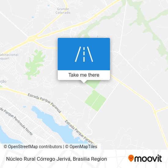 Núcleo Rural Córrego Jerivá map