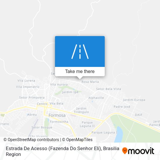 Estrada De Acesso (Fazenda Do Senhor Eli) map