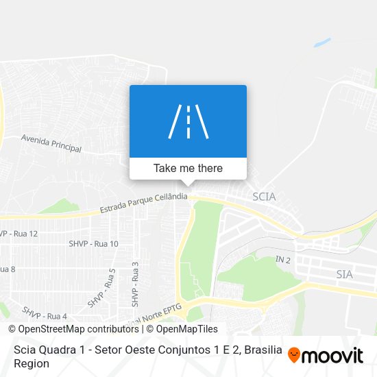 Scia Quadra 1 - Setor Oeste Conjuntos 1 E 2 map