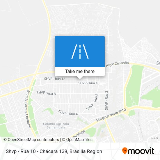 Shvp - Rua 10 - Chácara 139 map