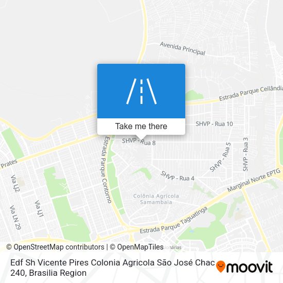 Edf Sh Vicente Pires Colonia Agricola São José Chac 240 map