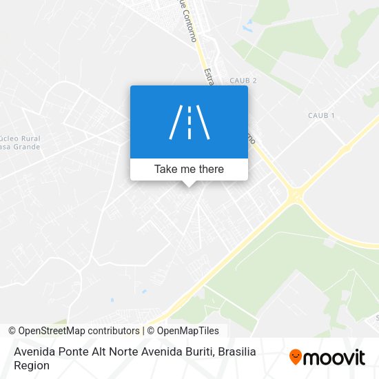 Avenida Ponte Alt Norte Avenida Buriti map