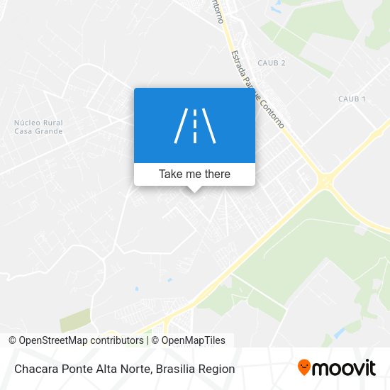 Chacara Ponte Alta Norte map