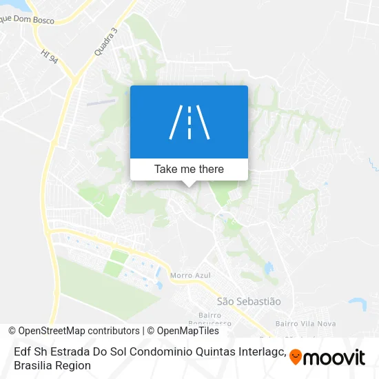 Edf Sh Estrada Do Sol Condominio Quintas Interlagc map