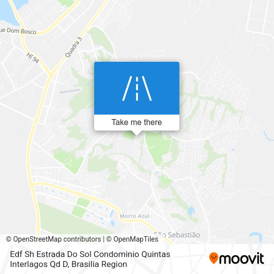 Edf Sh Estrada Do Sol Condominio Quintas Interlagos Qd D map