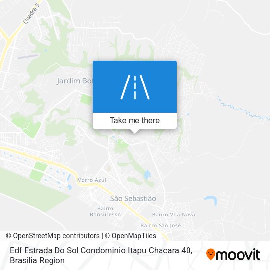 Edf Estrada Do Sol Condominio Itapu Chacara 40 map