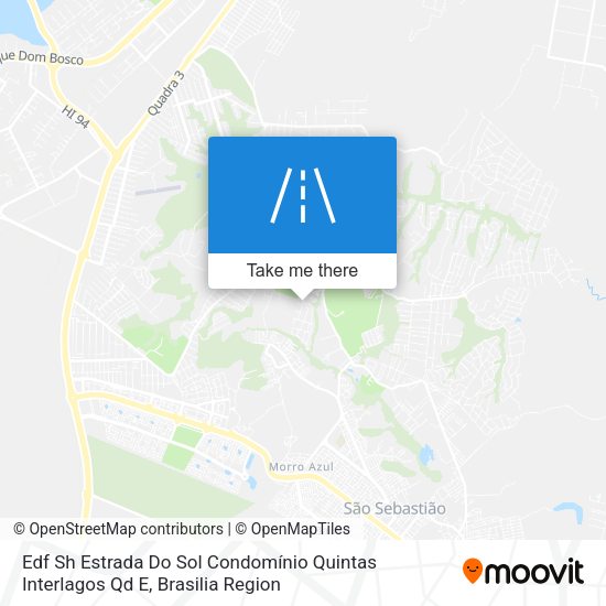 Edf Sh Estrada Do Sol Condomínio Quintas Interlagos Qd E map