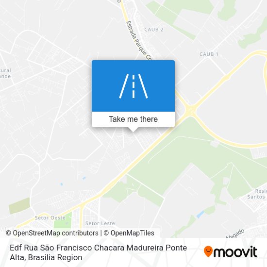 Edf Rua São Francisco Chacara Madureira Ponte Alta map