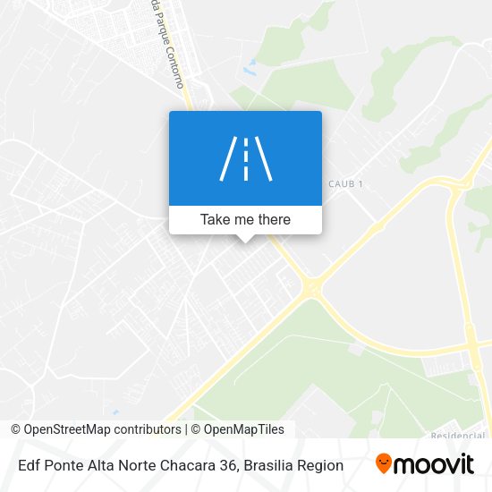 Edf Ponte Alta Norte Chacara 36 map