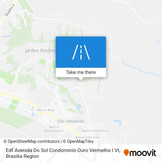 Edf Avenida Do Sol Condominio Ouro Vermelho I Vt map