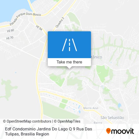 Edf Condominio Jardins Do Lago Q 9 Rua Das Tulipas map