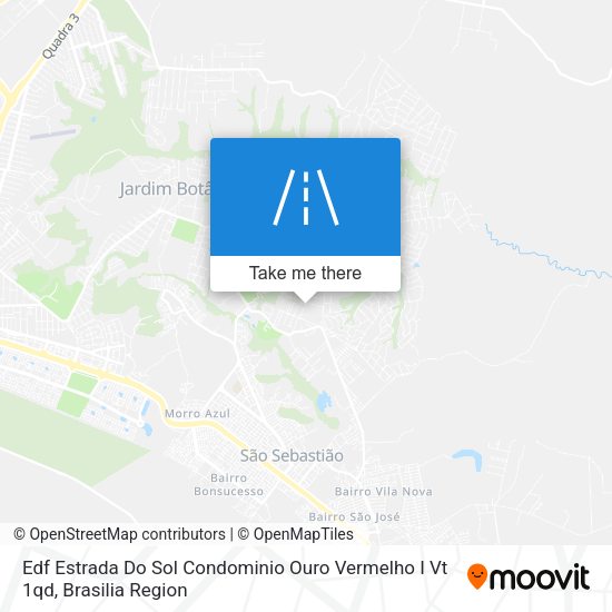 Edf Estrada Do Sol Condominio Ouro Vermelho I Vt 1qd map
