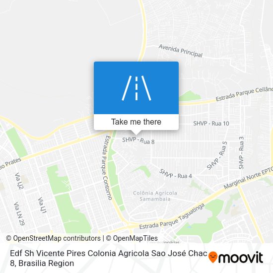 Edf Sh Vicente Pires Colonia Agricola Sao José Chac 8 map