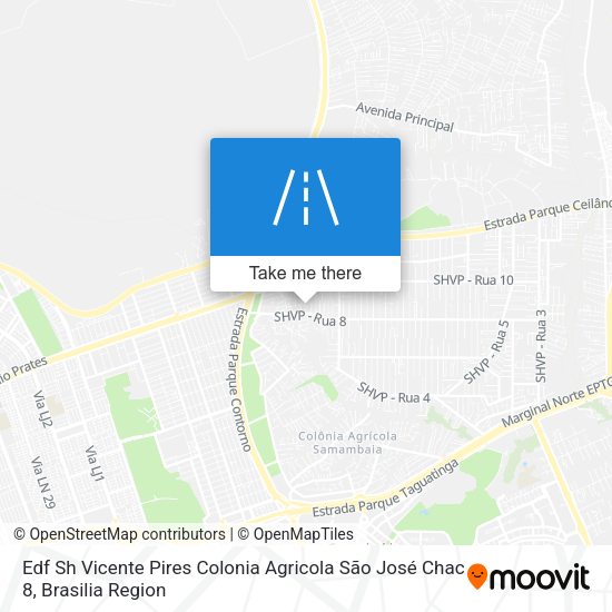 Edf Sh Vicente Pires Colonia Agricola São José Chac 8 map