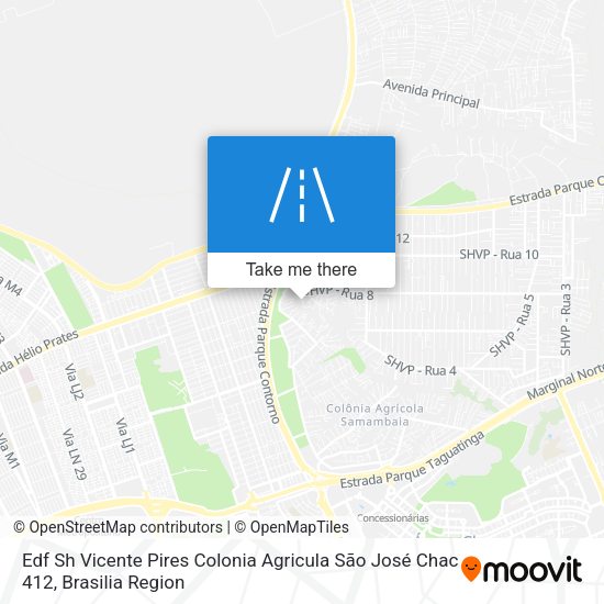 Edf Sh Vicente Pires Colonia Agricula São José Chac 412 map