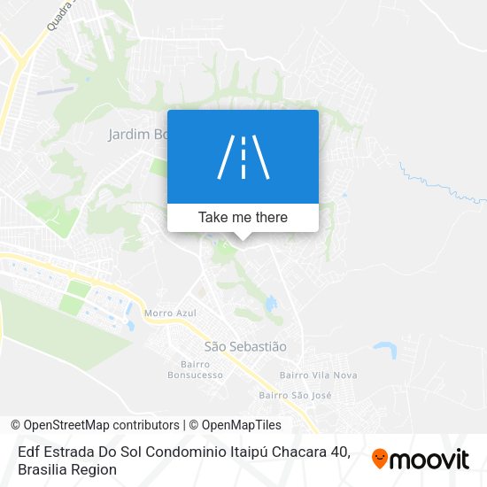 Edf Estrada Do Sol Condominio Itaipú Chacara 40 map