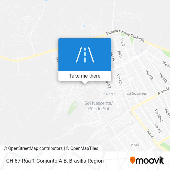 CH 87 Rua 1 Conjunto A B map