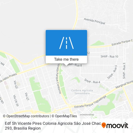 Edf Sh Vicente Pires Colonia Agricola São José Chac 293 map