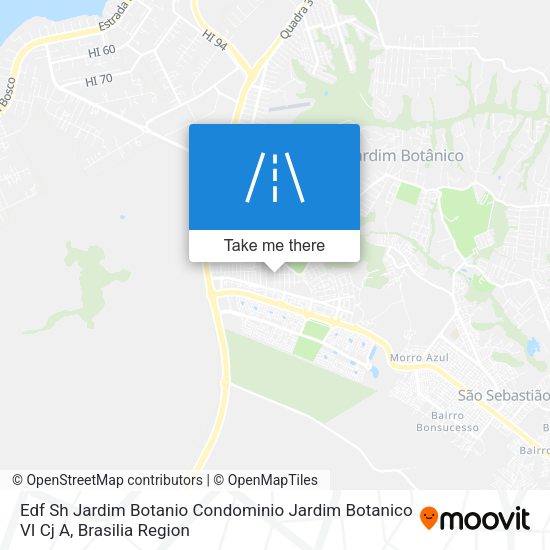 Edf Sh Jardim Botanio Condominio Jardim Botanico VI Cj  A map